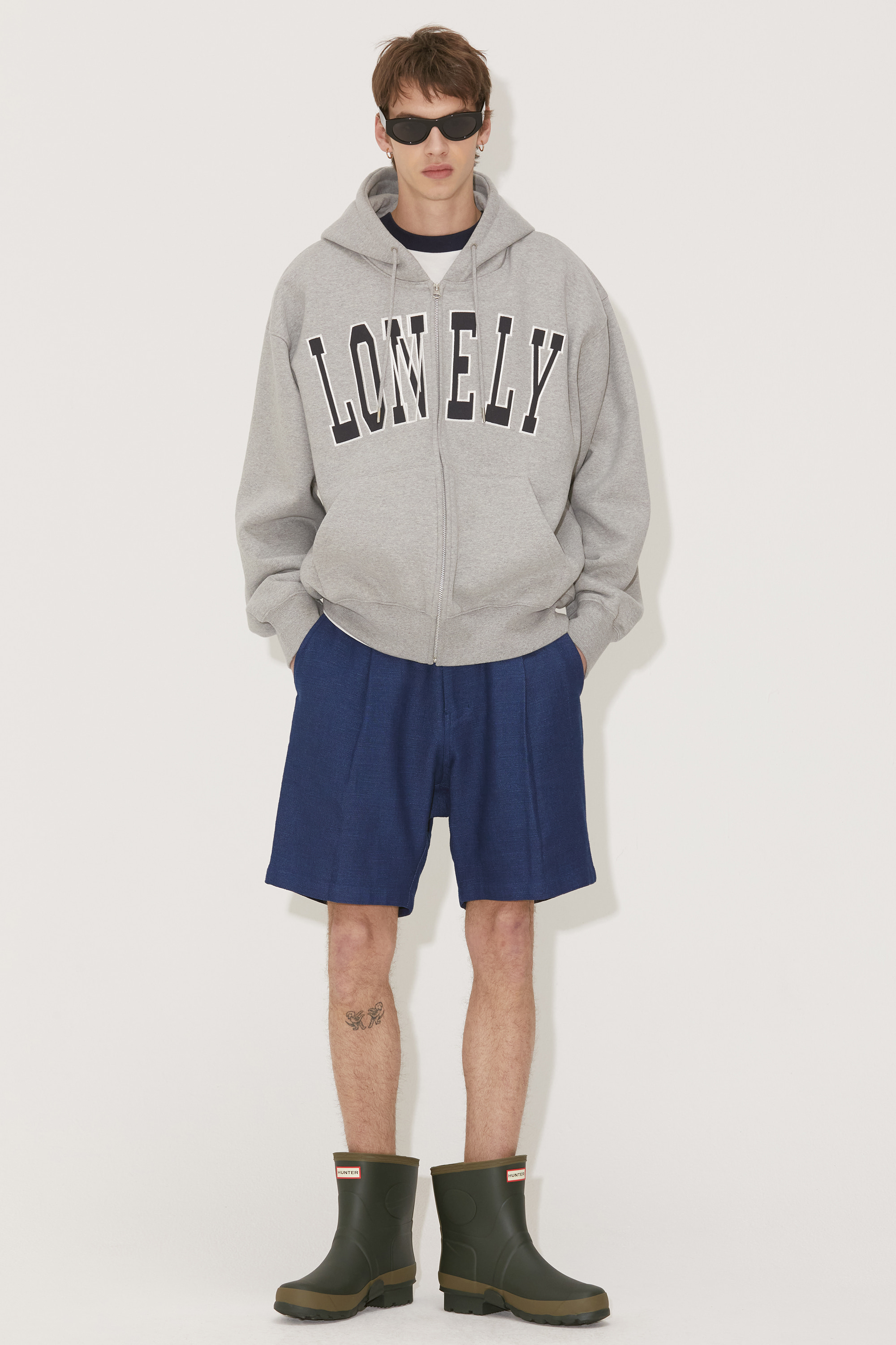 [CARRY OVER] LONELY/LOVELY FLUFF HOODIE ZIP-UP