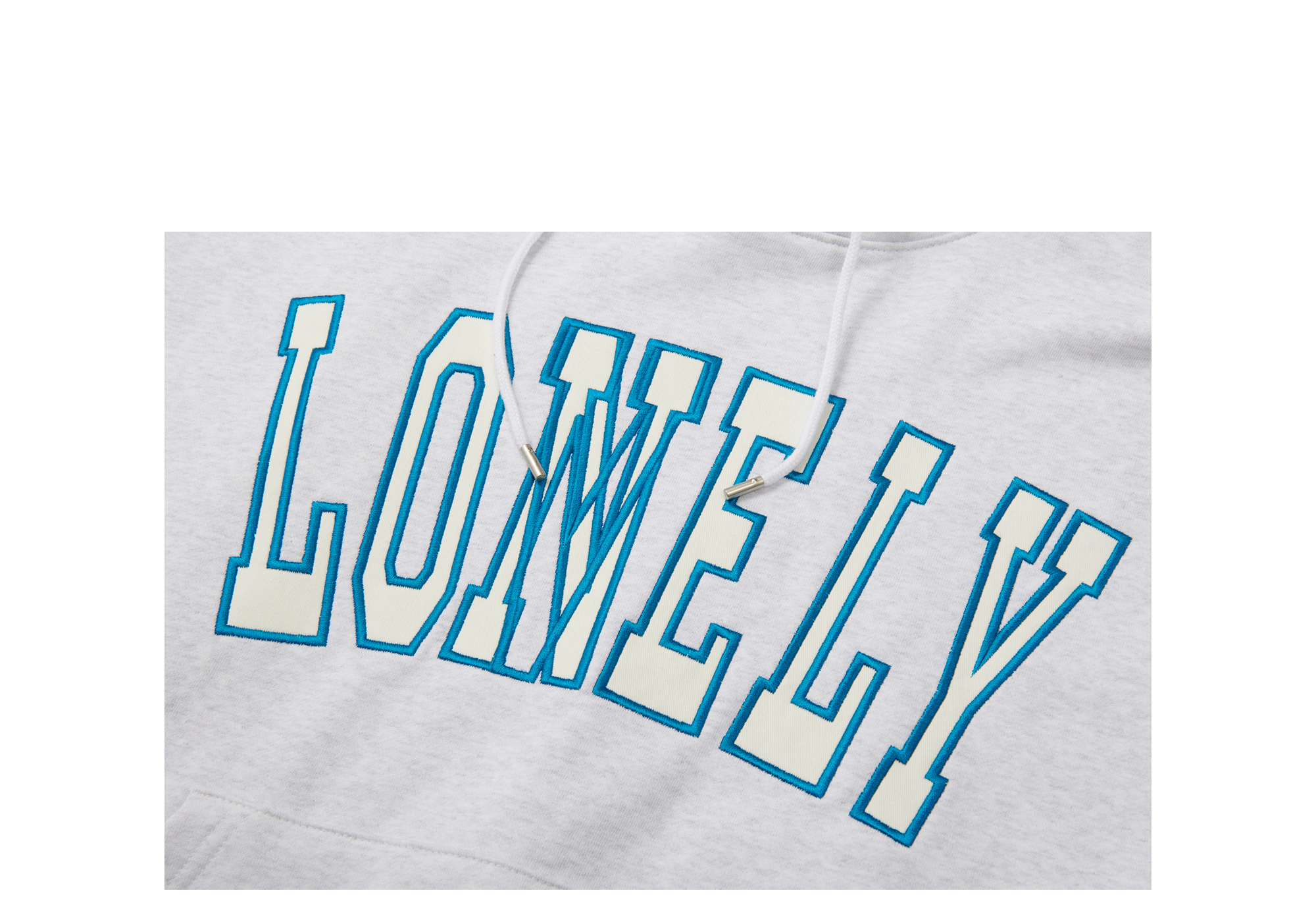 gray lonely ghost hoodie